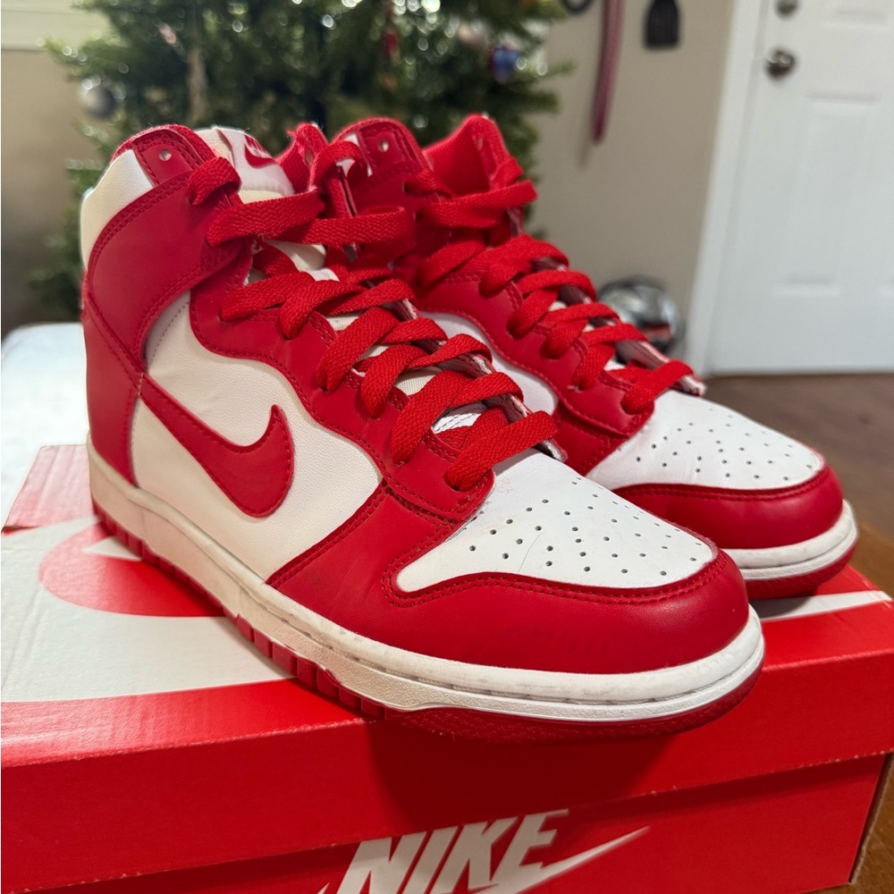 Nike Red and White Women's Sneakers